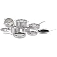 thumbnail image 1 of Cuisinart Juego de utensilios de cocina MultiClad Pro de triple capa, 13 piezas, plateado, MCP-13N, 1 of 1