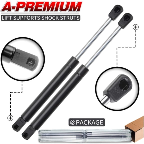 A-Premium Tailgate Rear Trunk Lift Supports Shock Struts Replacement for Chevrolet Impala Monte Carlo 2000-2005 With Spoiler 2-PC Set