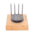 thumbnail image 3 of Watch Balance Wheel Stand, Wooden Base Safe Stable Firm Watch Balance Wheel Holder Pin Punch For Watchmaker For Watch Repair Shop ANGGREK AH2615, 3 of 8