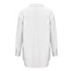 thumbnail image 5 of Camisa informal suelta de manga larga para mujer, informal, de color sólido, Top, manga larga, solapa, Top/camisa Pompotops  FGAJ21365, 5 of 8