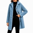 thumbnail image 5 of Yijfswar Cardigan for Women Hooded Long Fleece Jacket Button Down Outerwear, 5 of 5