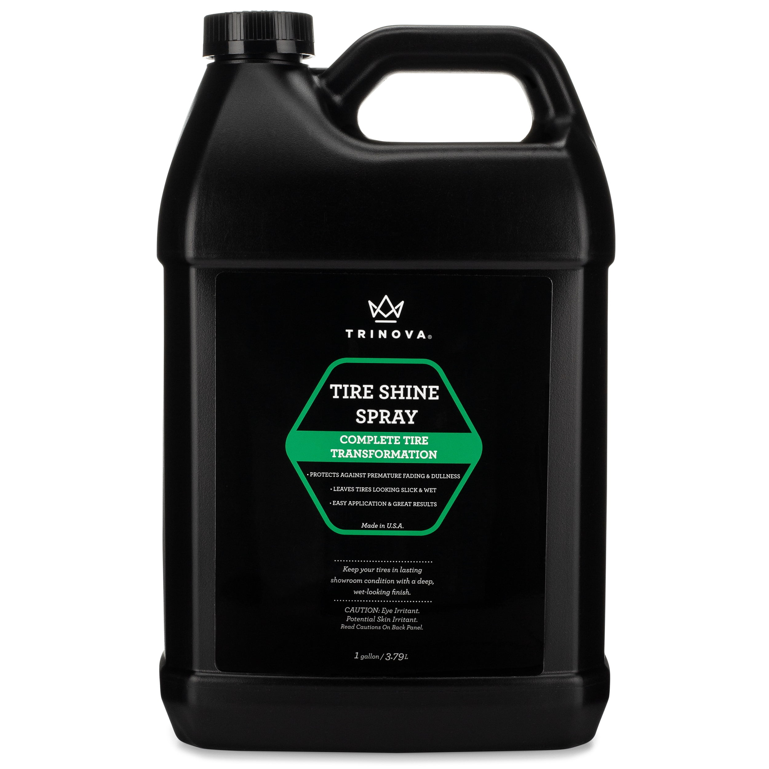 how to shine car tires at home