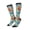 3 Black, variant on Women Crew Soft Moisture-wicking Socks Retro Seamless Flying Butterflies Pattern Design Cotton Socks, One Size fit All