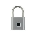 thumbnail image 1 of Waterproof Fingerprint Lock Keyless Anti-Theft Smart Padlock Zinc Alloy Safety Electronic Door Locks ,Easy to Operate, 1 of 5