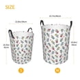 thumbnail image 2 of Lsque Milk Tea pattern Laundry Hamper Basket, Tall Woven Rope Hamper Basket for Clothes, Lightweight Storage Basket, Collapsible Waterproof-Small, 2 of 8