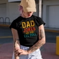 thumbnail image 2 of Dad Jokes Are How Eye Roll Pun, Father's Day or Birthday, Navy Blue T-Shirt, Medium, 2 of 5