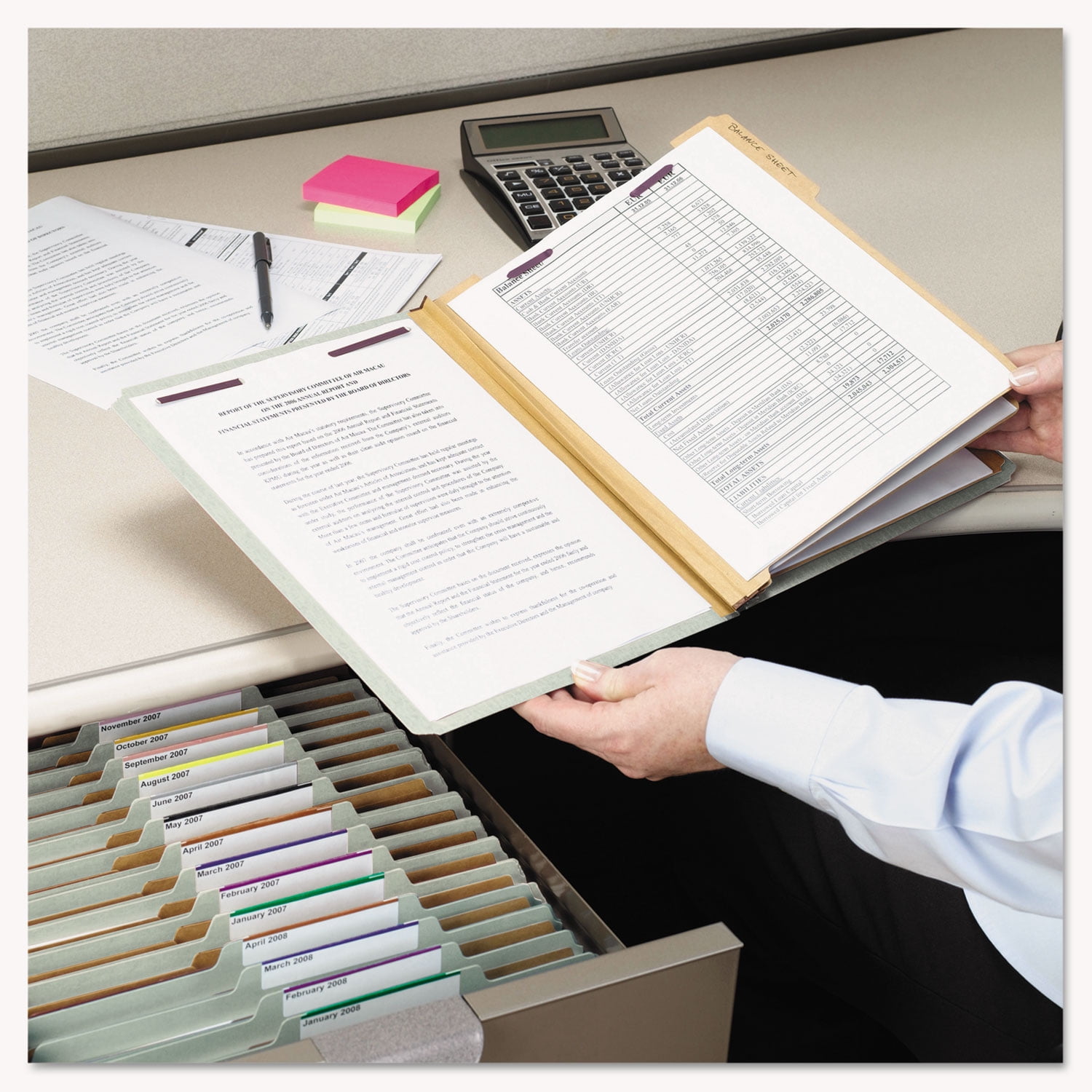 Smead Pressboard Classification File Folder with S