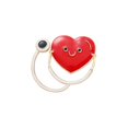 thumbnail image 1 of Creative Cartoon Stethoscope Heartbeat Red Cross Shape Accessory Brooch, 1 of 1