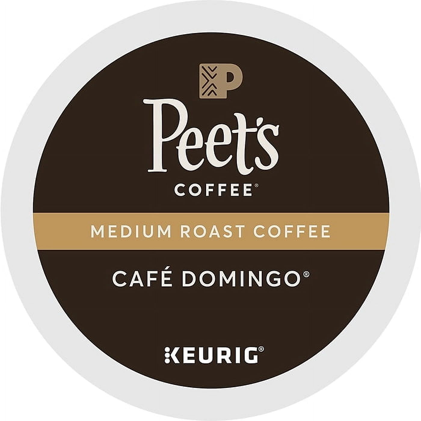 Peet s Coffee Caf Domingo Coffee Keurig K-Cup Pods  Medium Roast  22 ct