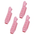 thumbnail image 2 of Pack de 4 Cheveux Longs Volumisant Naturel Racine Courte Racine Clip Plastique Boucleur Rouleau Clip Coiffeur Pince de Coiffage Accessoires Rose, 2 of 7