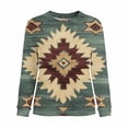 thumbnail image 2 of Craaazy Women's Casual Western Prints Oversized Round Neck Long Sleeve Sweatshirts Gifts, 2 of 4