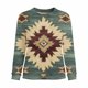 thumbnail image 4 of TaTaai Ladies Retro Western Print Round Neck Long Sleeve Sweatshirt Fashion Casual Regular Shoulder Loose Top Soft for Daily Party Work Vacation Gift, 4 of 4