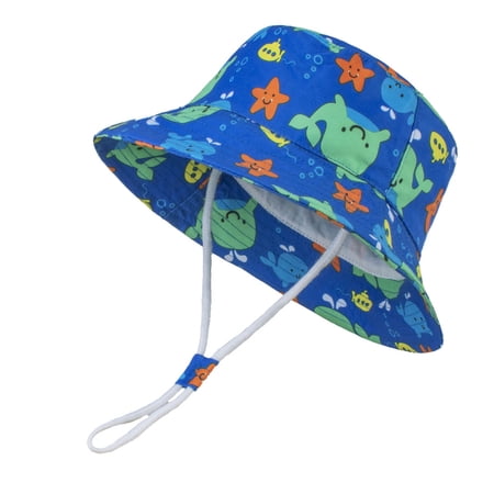 Dmsael Baby Sun Hat for Boys Girls Toddler Summer Bucket Hats Kids UPF 50+ Beach Hat,Light Purple