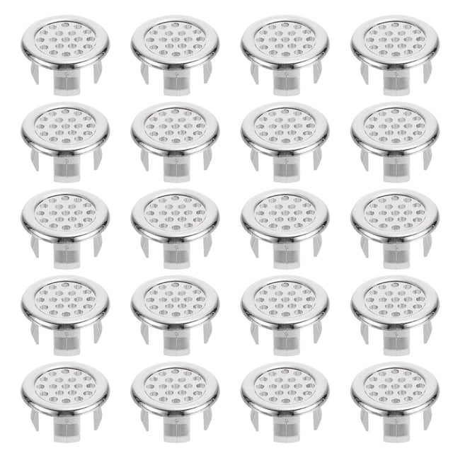 EXHUMKY 25Ud Plástica Redonda Para Desbordamiento De Lavabo Con Protección