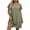 Army Green, variant on Smsaxvxz Summer Plus Size Dresses for Women 2026 Short Sleeve V Neck T-Shirt Dress Casual Solid Loose Flowy Midi Sundress Yellow 5XL