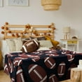 thumbnail image 4 of Football Throw Blanket Gift for Boys Men with Plush Pillow, 50 x 60 Inches Soft Flannel Football Blankets with Fluffy Pillow for Men Couch Sofa Bed Sports Rugby Lover Team Gifts Decoration, 4 of 7