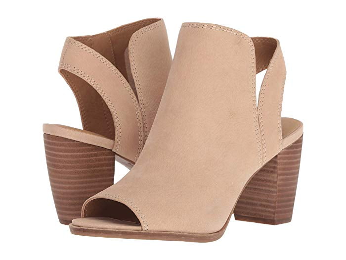 wide width nude block heels