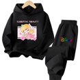 thumbnail image 3 of Conjunto de sudadera con capucha de La Bella Durmiente de Disney para niñas de 3 a 14 años, sudadera informal de calle kawaii para niños, mono de camión para niños, 3 of 5