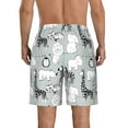 thumbnail image 3 of Disketp Men'S Swim Trunks Hawaiian Breathable Surf Beach Swimsuits Mesh Lining Beach Shorts With Pockets-African Animals, 3 of 9