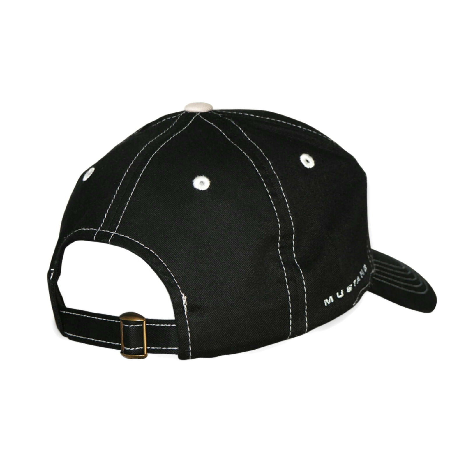 Hat - Ford Mustang Black on Black Adjustable 3D Embroidered Ball Cap