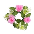 thumbnail image 3 of Centros De Mesa Con Forma De Vela, Elegantes, Ideales Como Regalo, Corona Artificial Para Fiestas Y Hogar, Color Rosa, 3 of 8