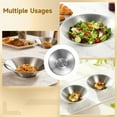 thumbnail image 6 of 4 Pcs Stainless Steel Dinner Plates, 8.3 in, Salad Bowls, Spaghetti Serving Platters, Catering Trays, Metal Camping Plates Set, Drop Resistant & Stackable, 6 of 6