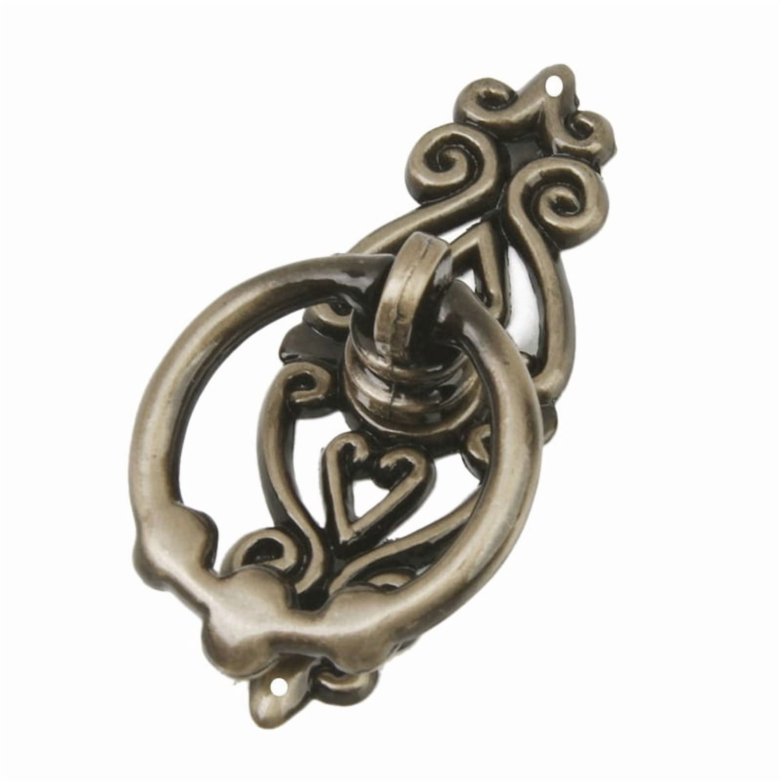 30Pcs Vintage Kitchen Cabinet Cupboard Dresser Door Drawer Ring Pull Handles Knobs (Antique Brass)