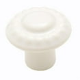 thumbnail image 1 of A01321 W Amerock Classic Ceramics 1.38 in. Ceramic Cabinet Knob, White With Beaded Design, 1 of 1