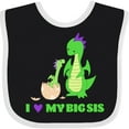 thumbnail image 3 of Inktastic I Love My Big Sis Boys or Girls Baby Bib, 3 of 4