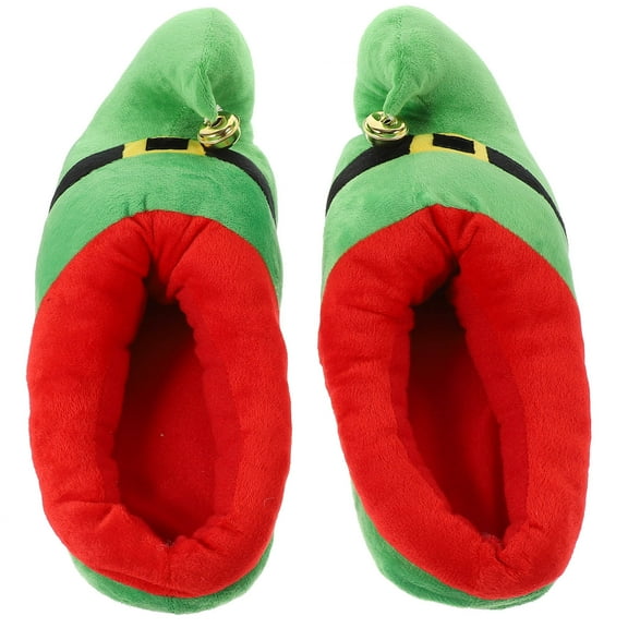 Homoyoyo Green Cozy Indoor Slippers for Adults and Kids, Non-Christmas Holiday Footwear, 1 Pair Comfortable Shoes