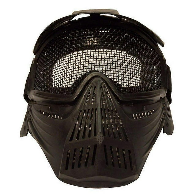 Men Face Cover Outdoor Tactical Hunting Airsoft Pro Full Face Mask with Safety Metal Mesh Goggles Protection
