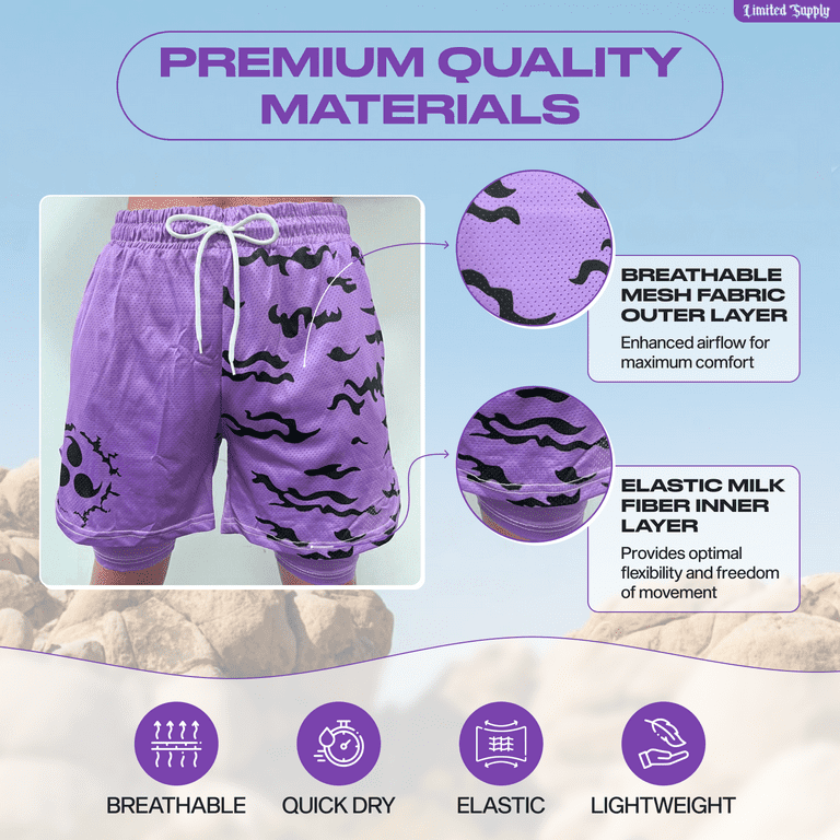 Crown Anime Shorts - Breathable Mesh — Crown Limited Supply