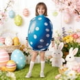 thumbnail image 2 of Easter Egg Fancy Gown For Kids Cute Halloween Carnival Holiday Party Dress Up Outfit Stage Performance Cos Free, 2 of 4