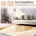 thumbnail image 2 of ODIKA 5'x7' Machine Washable Non-Slip Area Rug, Abstract Sand Dune Ripple High Traffic Rug, Beige, 235285, 2 of 7