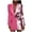 Pink, variant on Luxalzxs Women Blazer Dress Trendy Sequin Glitter Blazer Bodycon Dress Double Breasted Casual Long Suits Jackets Mini Dress Disco Outfit