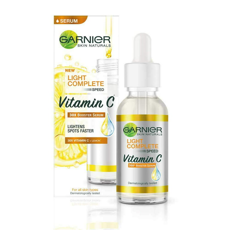 Face Serum Light Facewash, 100g Garnier Skin C Naturals Garnier VITAMIN ml Light Booster Complete 30 Complete and