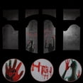thumbnail image 2 of 2Pcs Halloween Horror Stickers Self Adhesive Art Decals Party Props Decoration for Door Window Mirror, 2 of 7