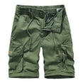 thumbnail image 3 of WILLBEST Traje Deportivo Corto para Hombre, Ropa Deportiva para Hombre, Color Sólido, Cuello Redondo, Camiseta, Pantalones Cortos, 2 Piezas, Moda de Verano para Hombre, 3 of 3