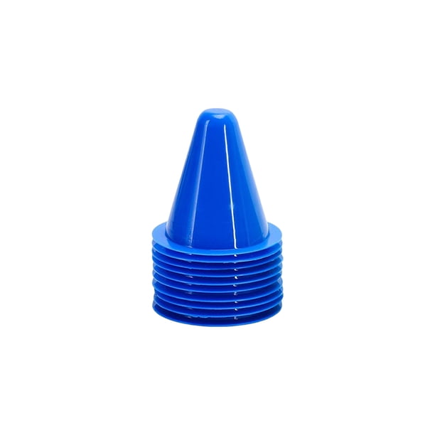 Sonducket 10 unids/lote de marcadores de plástico para patines, conos de entrenamiento de fútbol ligeros, barrera de marcado para patinaje, Gimnasios en casa Verde