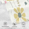 thumbnail image 3 of Soft Floral and Butterfly Soft 100% Cotton Towel, High Absorbency, Single Pack, 16" x 28", 3 of 7