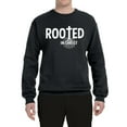 thumbnail image 2 of Wild Bobby Rooted in Christ Inspirational/Christian Unisex Crewneck Graphic Sweatshirt, Black, Small, 2 of 5