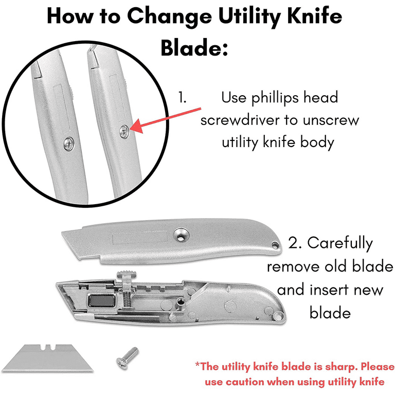 Heavy Duty Auto Retractable Utility Knife (3 Blades) – orientools