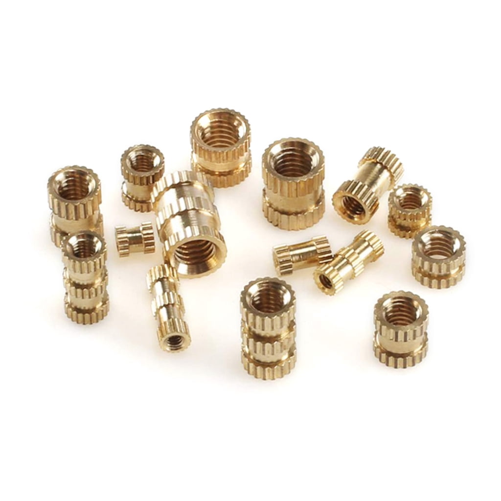 Geemin 330pcs/set Versatile Brass Threaded Inserts Assorted Sizes for Multiple Uses
