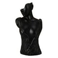 thumbnail image 4 of Mannequin Resin Jewelry Display Stand Necklace Bust Earring Pendant  Black 35X18.5X15cm, 4 of 8