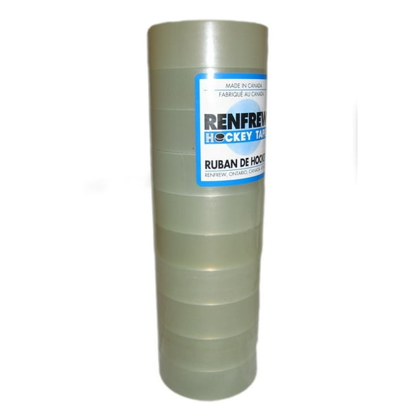Rouleaux de rubans protège-tibia transparents de hockey Renfrew en paq. de 10
