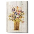 thumbnail image 1 of Epic Graffiti 'Wild Flowers in Vase II on Barn Board' by Cheri Blum, Canvas Wall Art, 26"x34", 1 of 2