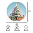 thumbnail image 3 of 15.4" Round Placemat Set of 6 Polyester Fabric Place Mats Non-Slip Dining Kitchen Table Mats for Kitchen Party Decor Lollipops Christmas Tree, 3 of 5