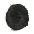 thumbnail image 3 of Uooqdmx Warm Hats for Women Fur Hat Sun Protection Hat Hiking Hat Furry Hat Black One Size, 3 of 3