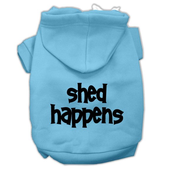Pet Dog Cat Hoodie Screen Printed, "Shed Happens"