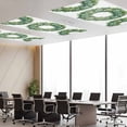 thumbnail image 5 of Fluorescent Light Covers 2 Pack 4x2 ft Green Flowers Ceiling Light Covers Watercolor Wreath Light Filters for Classroom, Office & Home, Drop Ceiling Light Covers, 5 of 8